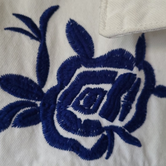 MANGO denim embroidered jacket - Picture 3 of 13